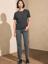 Load image into Gallery viewer, Faherty Sunwashed Crew Tee in Washed Black