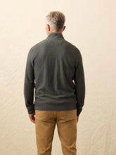 Load image into Gallery viewer, Faherty Mens Textured Knit Quarter Zip in Mountain Coal