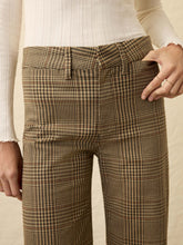 Load image into Gallery viewer, Faherty Twill Tide Slim Straight Pant in Wildwood Plaid