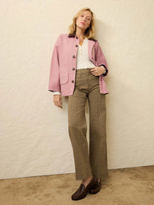 Faherty Twill Tide Slim Straight Pant in Wildwood Plaid
