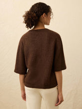 Load image into Gallery viewer, Faherty Apres Alpaca Cardigan in Walnut Brown
