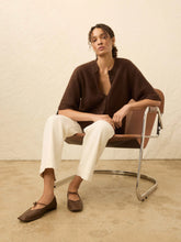 Load image into Gallery viewer, Faherty Apres Alpaca Cardigan in Walnut Brown