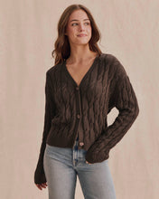 Load image into Gallery viewer, Splendid Rubi Cable Cardi Java