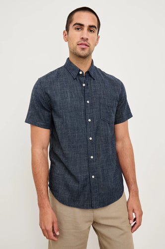 Rails Fairfax Relaxed Fit Shirt in Navy Etch