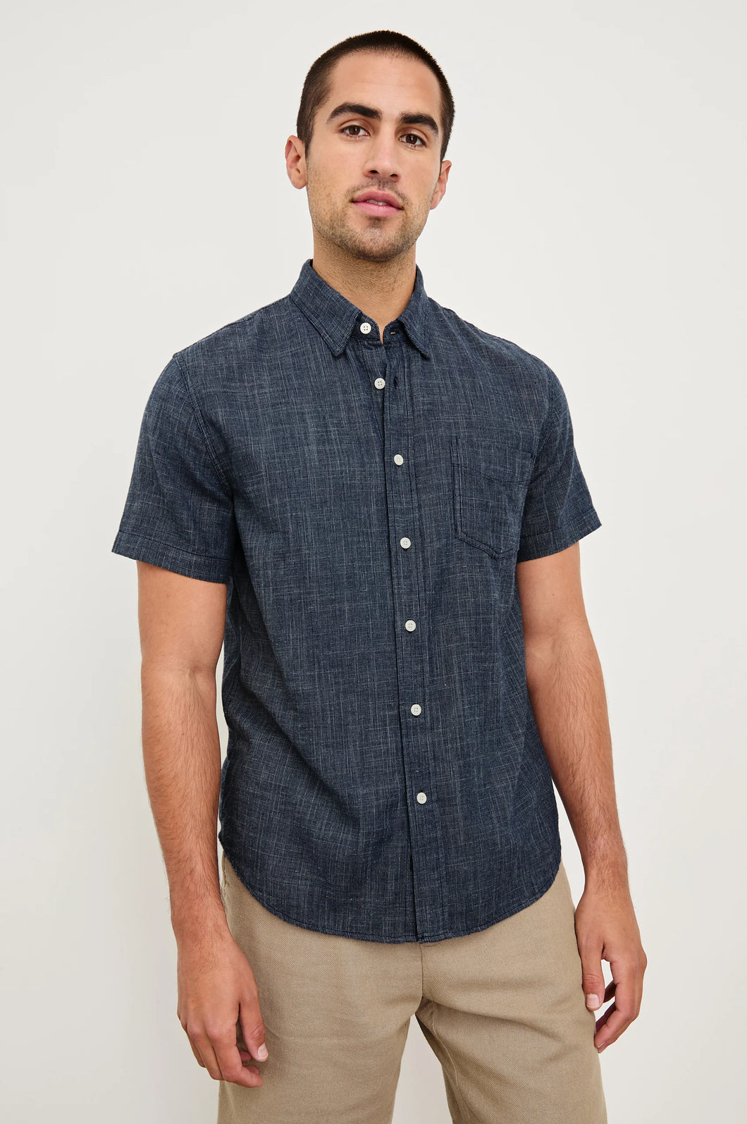 Rails Fairfax Relaxed Fit Shirt in Navy Etch