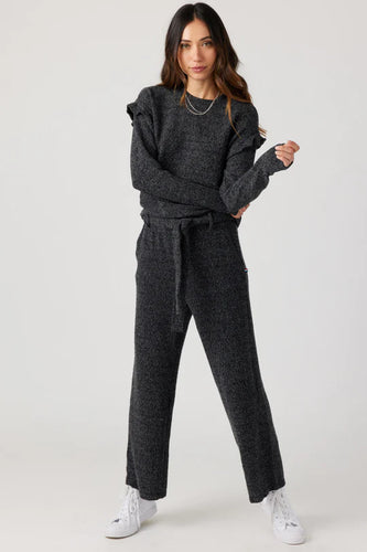 Sol Angeles Brushed Boucle Crop Tie Pant