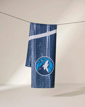 Load image into Gallery viewer, Geometry Timberwolves Tea Towel