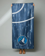 Load image into Gallery viewer, Geometry Timberwolves Beach Towel