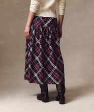 Load image into Gallery viewer, Marine Layer Gia Oxford Midi Skirt in Holiday Multi Plaid