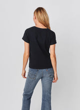 Load image into Gallery viewer, Sundry Ivy League Rolled Sleeve Tee in Deep Navy - FINAL SALE