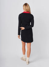 Load image into Gallery viewer, Sundry Bonjour Long Sleeve Polo Dress in Deep Navy