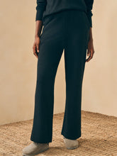 Load image into Gallery viewer, Faherty Legend Lounge Wide Leg Pant in Heathered Black