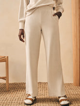 Load image into Gallery viewer, Faherty Legend Lounge Wide Leg Pant in Off White
