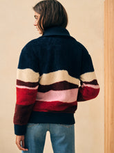 Load image into Gallery viewer, Faherty High Pile Fleece Jacket in Mountain Sunset