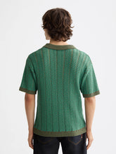 Load image into Gallery viewer, Scotch and Soda Mens Open Structured Knitted V-Neck Polo