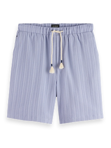 Scotch and Soda Mens Fave - tonal striped regular fit bermuda shorts