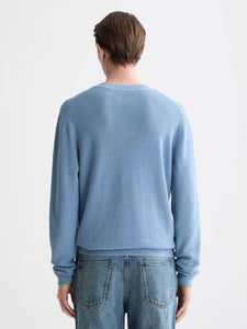 Scotch and Soda Mens Regular-fit cotton linen v-neck