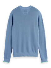Load image into Gallery viewer, Scotch and Soda Mens Regular-fit cotton linen v-neck