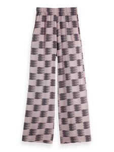 Scotch and Soda Eleni - High Rise Wide Leg Pajama Pant in Feather Block