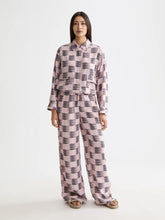 Load image into Gallery viewer, Scotch and Soda Eleni - High Rise Wide Leg Pajama Pant in Feather Block