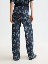 Load image into Gallery viewer, Scotch and Soda Jacquard Knitted Trousers in Cosmic Sky Spaced Carbon - FINAL SALE