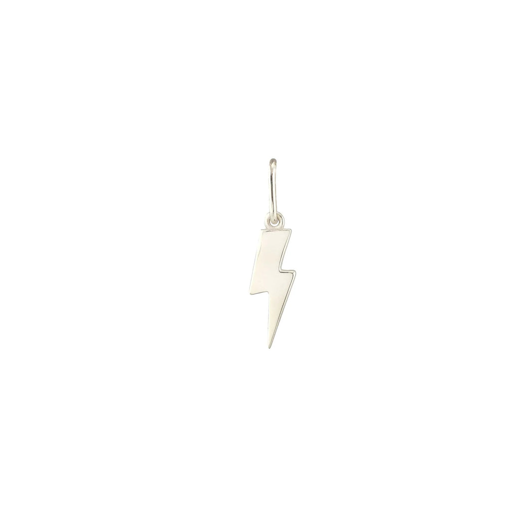 Kris Nations Lightning Bolt Charm - Sterling Silver