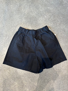 Stateside Fine Poplin Casual Short in Black - FINAL SALE