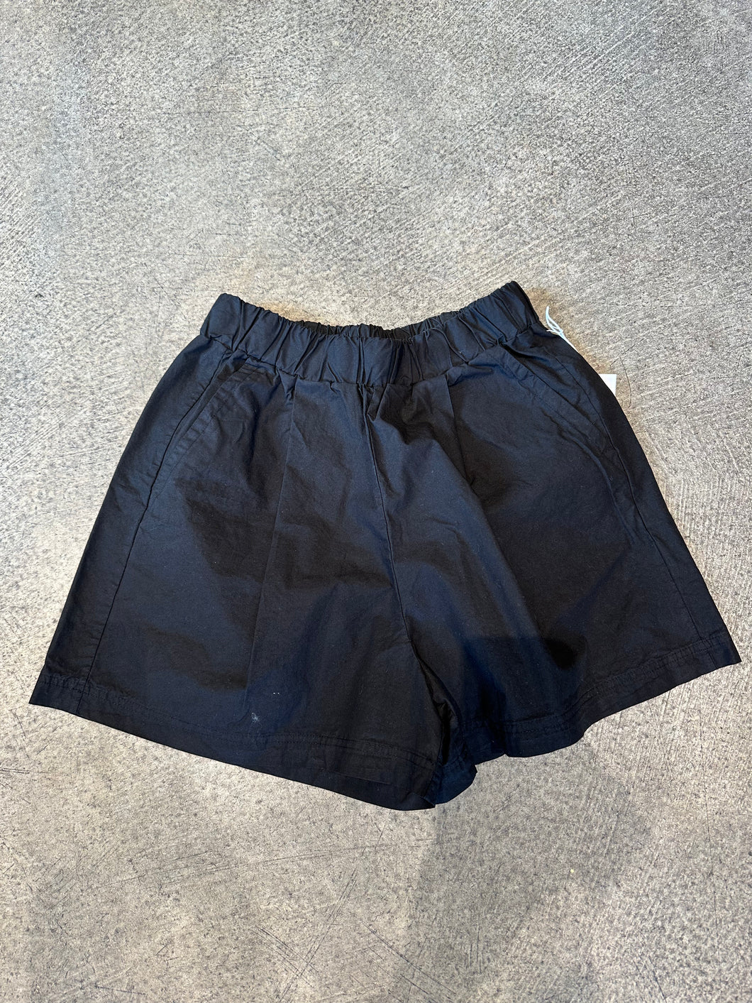 Stateside Fine Poplin Casual Short in Black - FINAL SALE