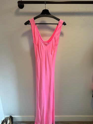 Cali Dreaming Simple Slip Dress in Glow Pink - FINAL SALE