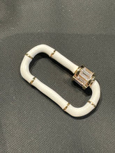 Load image into Gallery viewer, Goldfine Large Enamel + Pave Clasp