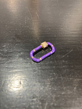 Load image into Gallery viewer, Goldfine Large Enamel + Pave Clasp