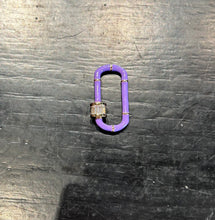 Load image into Gallery viewer, Goldfine Large Enamel + Pave Clasp