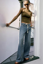 Load image into Gallery viewer, Pistola Jadyn Mid Rise Drawstring Palazzo Jean in Expanse