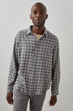 Load image into Gallery viewer, Rails Lennox Shirt in Charcoal Flax Melange