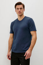 Load image into Gallery viewer, Rails Mason Cotton Cashmere T-Shirt in Heather Blue