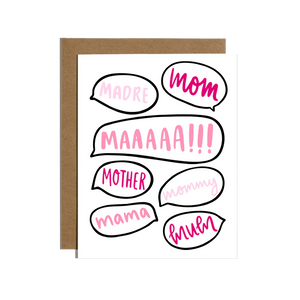 Brittany Paige - Mom Word Bubbles Card