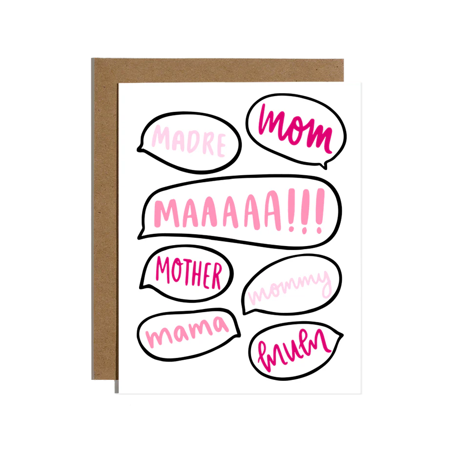 Brittany Paige - Mom Word Bubbles Card