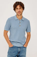 Load image into Gallery viewer, Rails Nathan Polo Shirt in Blue Sky Heather