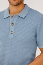 Load image into Gallery viewer, Rails Nathan Polo Shirt in Blue Sky Heather