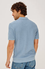 Load image into Gallery viewer, Rails Nathan Polo Shirt in Blue Sky Heather