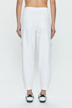 Load image into Gallery viewer, Pistola Josephine High Rise Tapered Cargo in White