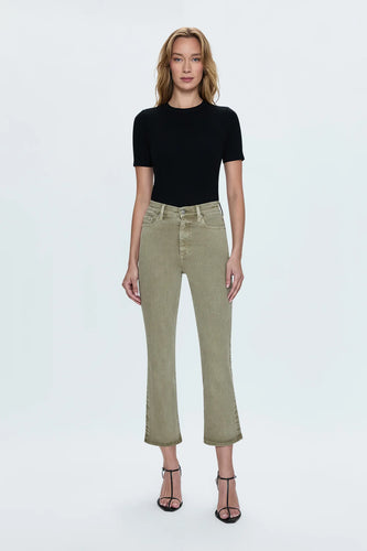 Pistola Lennon High Rise in Green Willow