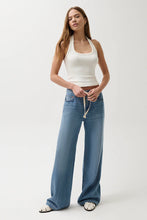 Load image into Gallery viewer, Pistola Jadyn Mid Rise Drawstring Palazzo Jean in Expanse