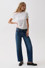 Load image into Gallery viewer, Pistola Lexi Mid Rise Bowed Straight in Moonwave