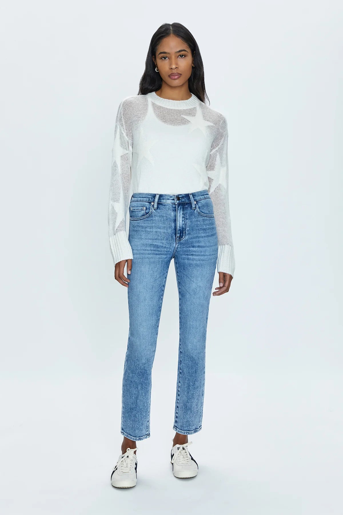 Pistola Madi High Rise Modern Slim in Silver Lake - FINAL SALE