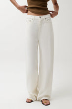 Load image into Gallery viewer, Pistola Sydney High Rise Bowed Linen Wide Leg Trouser in Egret