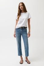 Load image into Gallery viewer, Pistola Aleks Mid Rise Straight Cropped Jean in River
