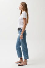 Load image into Gallery viewer, Pistola Aleks Mid Rise Straight Cropped Jean in River