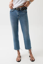 Load image into Gallery viewer, Pistola Aleks Mid Rise Straight Cropped Jean in River