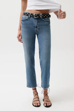Load image into Gallery viewer, Pistola Aleks Mid Rise Straight Cropped Jean in River